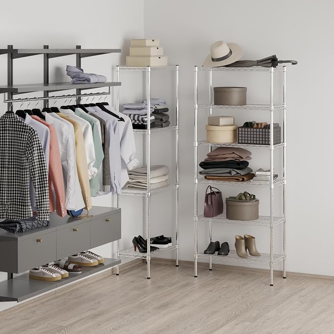 14" Deep x 30" Wide x 74" Height Wire Shelving Kit | 6-Tier | NSF Commercial - Image 7