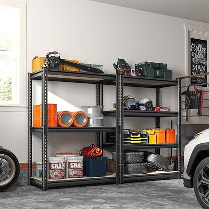 REIBII Storage Shelves Adjustable Metal Shelving 1600LBS Garage Shelves - Image 8