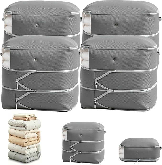 Comforter Storage Bag, Large Capacity Blanket Storage Bags 3-Layer Ultra Space by Unknown
