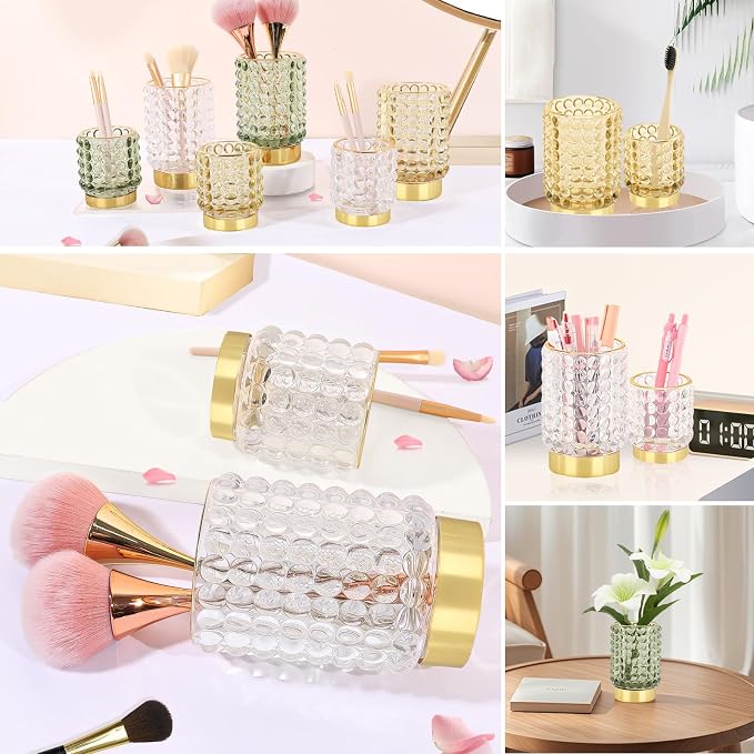 DASITON Makeup Brush Holder Organizer, Crystal Cosmetic Make Up Brush Holder - Image 5