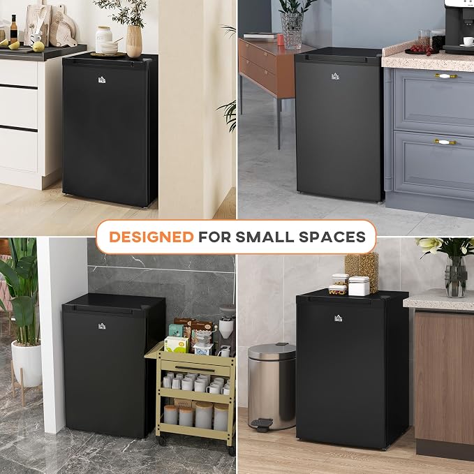 HOMCOM Mini Freezer Countertop, 3 Cu.Ft Compact Upright Freezer - Image 8