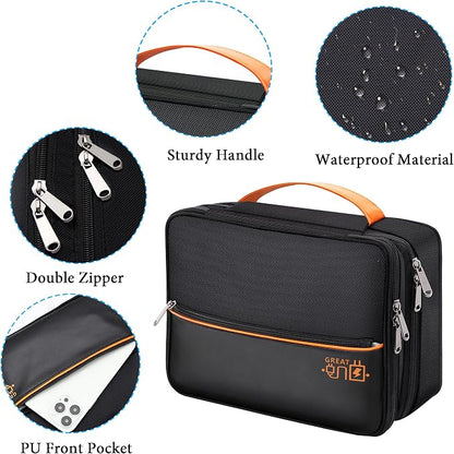 CILLA Electronic Organizer Travel Case, Travel Cord Organizer Case Portable - Image 3