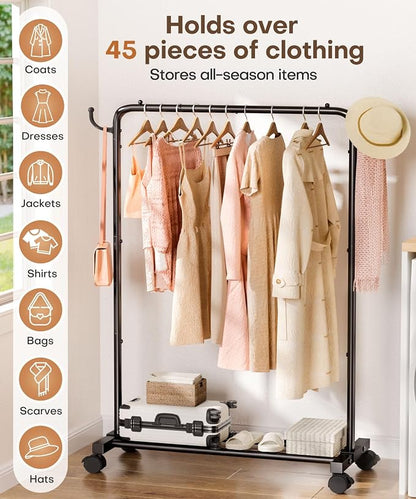 Homde Rolling Clothes Rack - Image 6