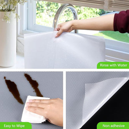 Shelf Liners for Kitchen Cabinets Refrigerator Liners Waterproof Kitchen - Image 3