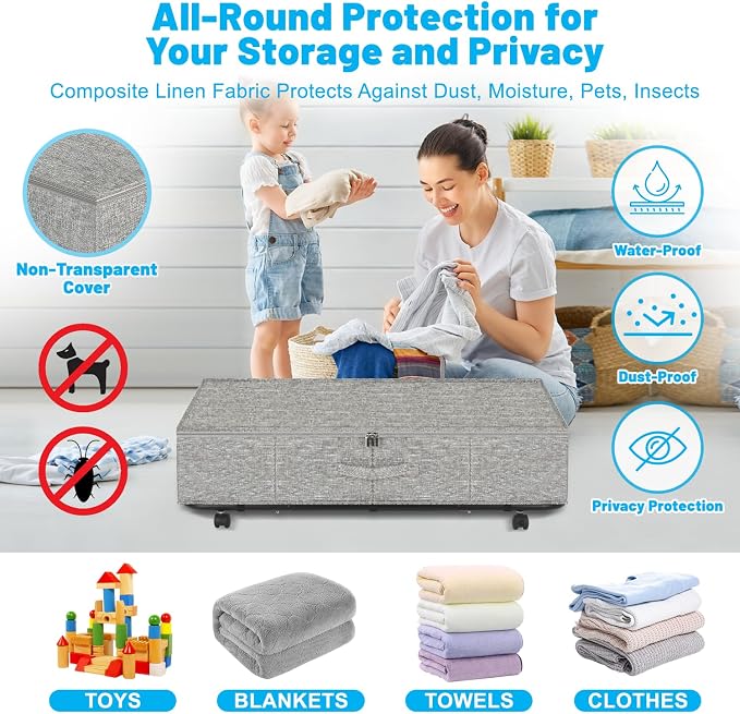 Large Sturdy Under Bed Storage - Image 2