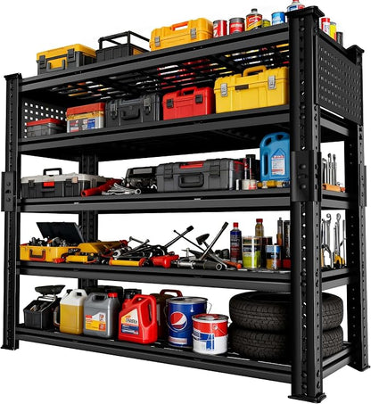 SILVEL 48.2"W Garage Shelving, 5000LBS Heavy Duty Metal Shelving, 2025 Grid by SILVEL