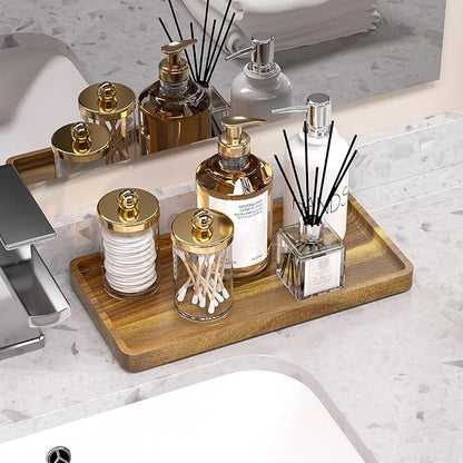 WEENSON Acacia Wood Bathroom Vanity Tray - Image 2