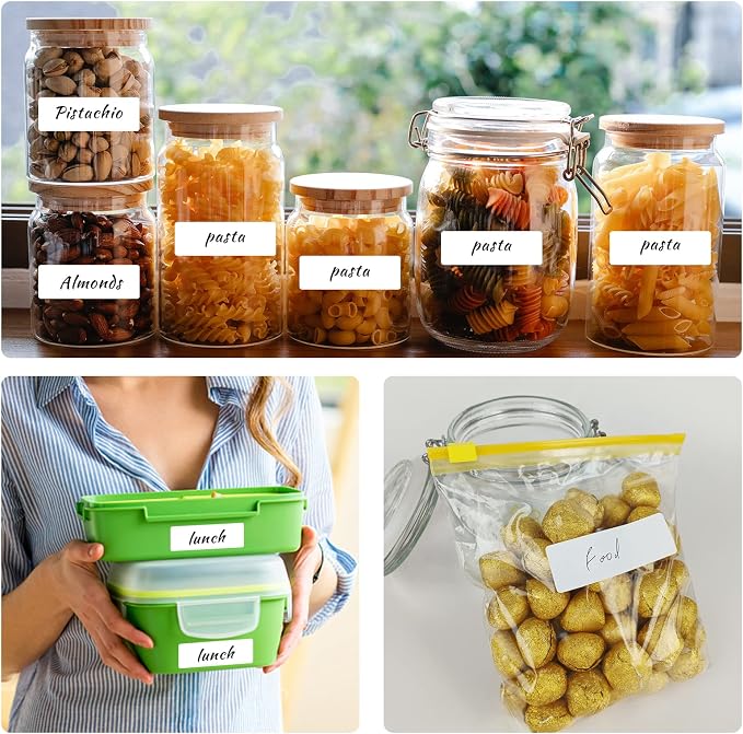 Removable Freezer Labels, Date Label 1x2 Inch Food Storage Stickers, Waterproof - Image 5