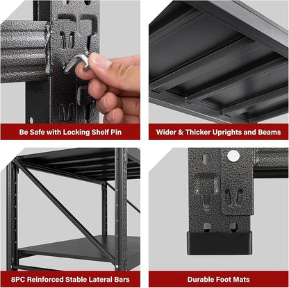 7000LBS Heavy Duty Garage Shelving Units, Large Storage Rack, Steel Shelf - Image 7