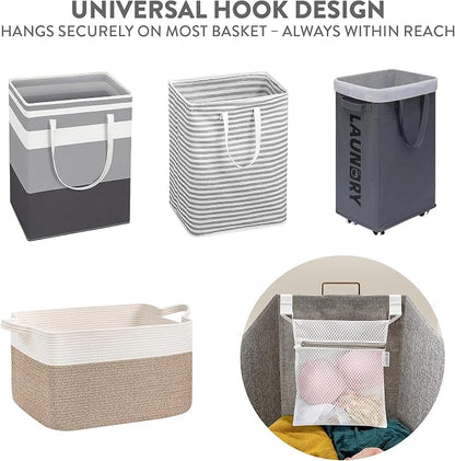 2Pcs Mesh Laundry Bags for Delicates w/Hooks, Hanging Durable Laundry Mesh Wash - Image 7