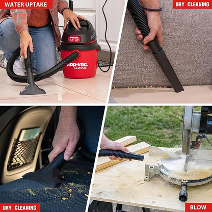 Shop-Vac 2.5 Gallon 2.0 Peak HP Wet/Dry Vacuum, Portable Compact Shop Vacuum - Image 6