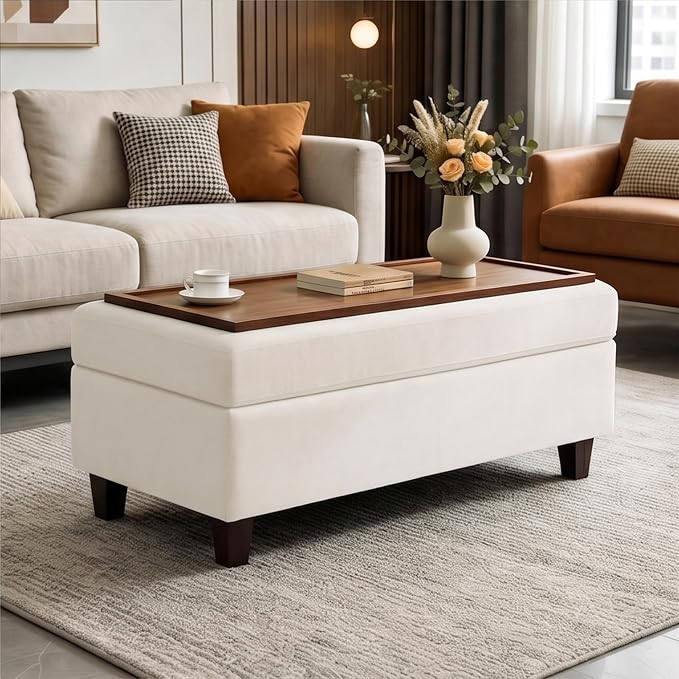 GENTEACO 45" Storage Ottoman Bench by GENTEACO