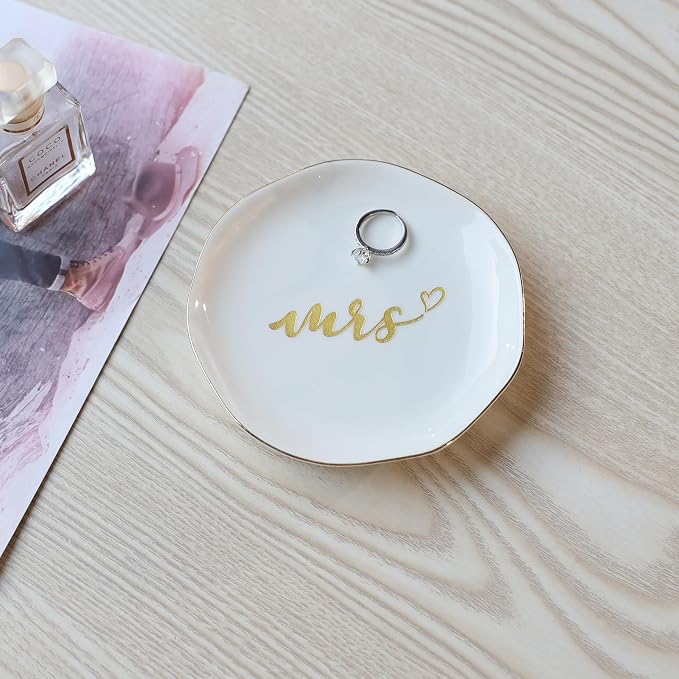 HOME SMILE Mrs Ring Dish, Engagement&Wedding Gifts - Image 2
