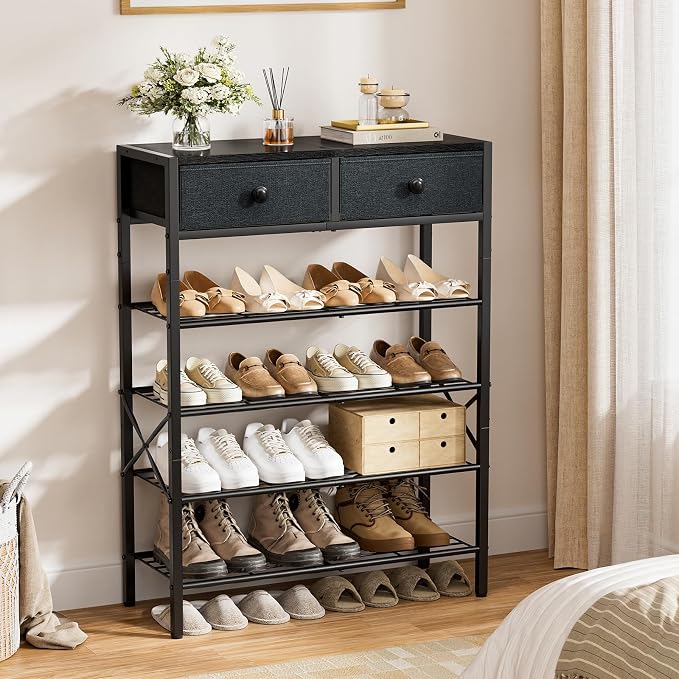 Shoe Rack for Entryway, 5 Tier Shoe Organizer - Image 2