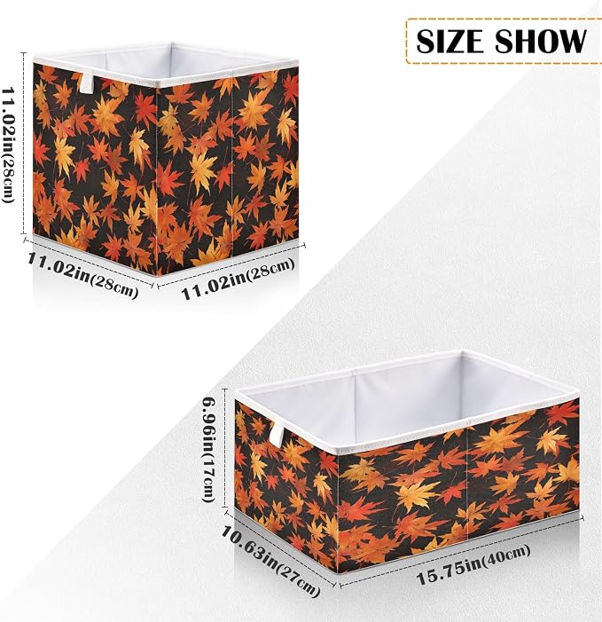 Yellow Maple Closet Organizers Storage Cubes Storage Bins Shelf Baskets - Image 3