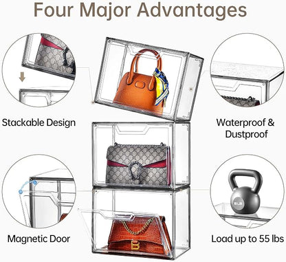 Purse Organizer for Closet, Purse Storage Box - Image 3
