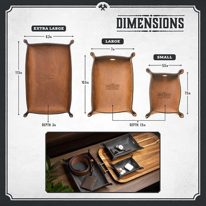 Main Street Forge Leather Valet Tray - Image 2