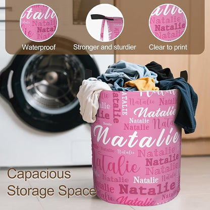 Custom Name Laundry Hamper, Personalized Laundry Baskets - Image 5