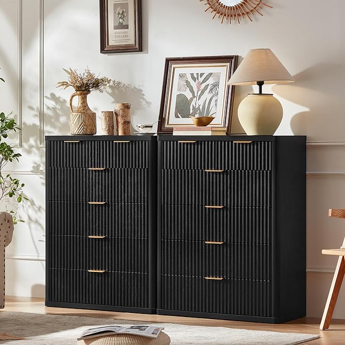 LEYAOYAO Fluted 6 Drawers Dresser - Image 3