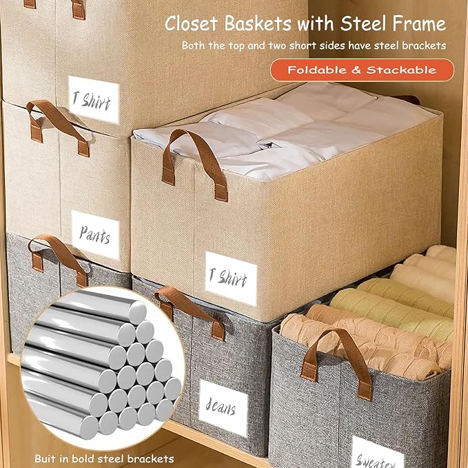AARAINBOW 4 Pcs Closet Clothes Organizer - Image 5