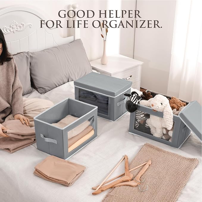 Homsorout Stackable Storage Bins - Image 2