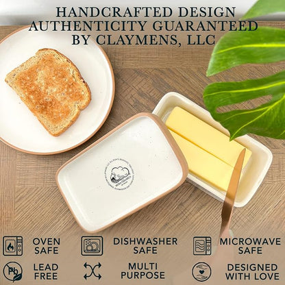 Mora Ceramic Two-in-One Butter Dish - Image 4