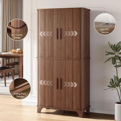 Decofy 69" Tall Kitchen Pantry Storage Cabinet - Image 5