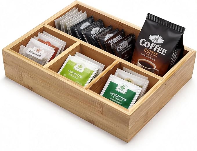 XIMISISE Tea Bag Holder, Tea Bag Storage Organizer, Tea Candy Basket, Sugar by XIMISISE