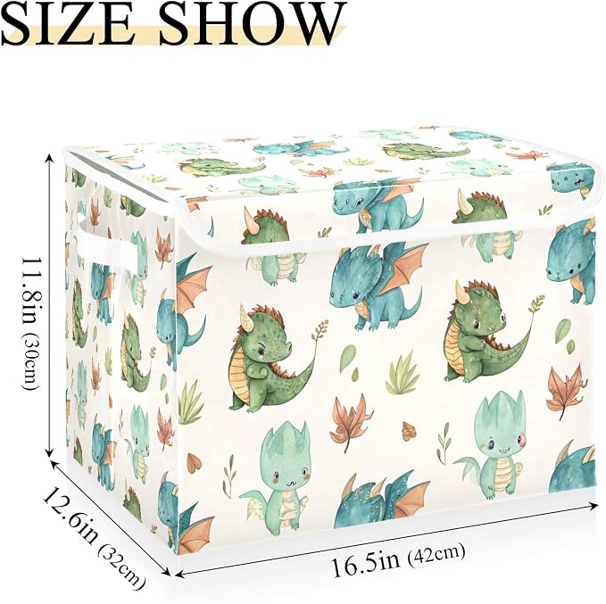 Dragon Watercolor Storage Bins - Image 3