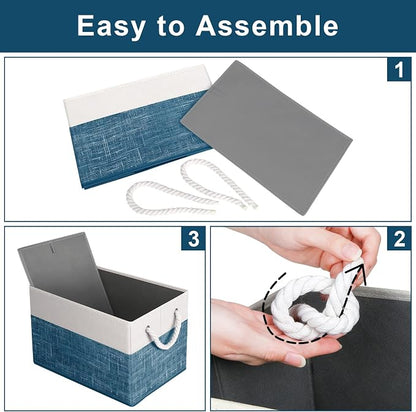 Storage Bins 4-Pack, Foldable Storage Baskets - Image 4
