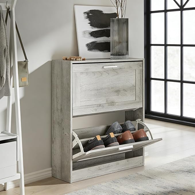 Haotian Enclosed Shoe Rack for Entryway | Shoe Cabinet - Image 7
