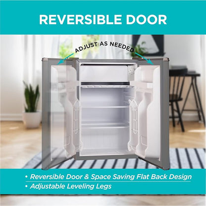 BLACK+DECKER 2.5 Cu. Ft. Compact Refrigerator, ENERGY STAR Certified, Single - Image 5