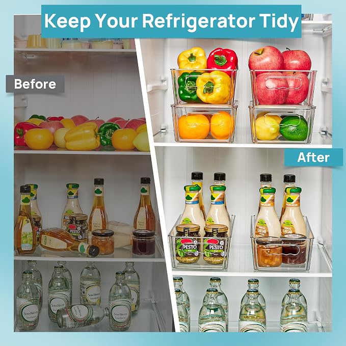 Vtopmart 4pcs Clear Organizers and Storage Bins - Image 4