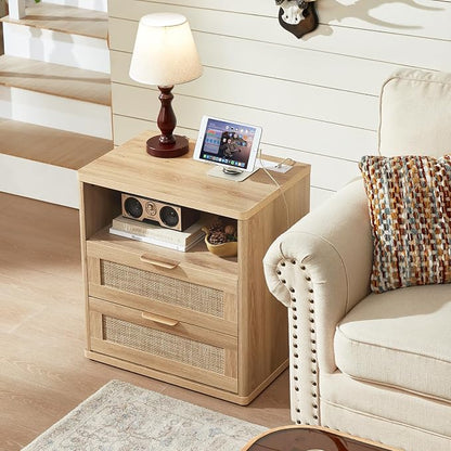 LEYAOYAO Rattan Nightstands Set of 2 - Image 7