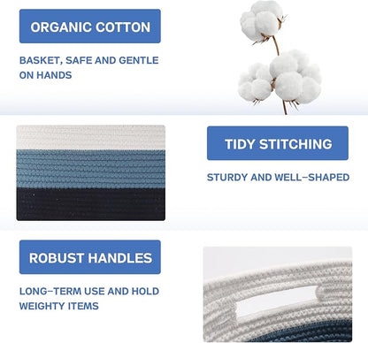 4 Pack Woven Storage Baskets for Organizing - Image 5