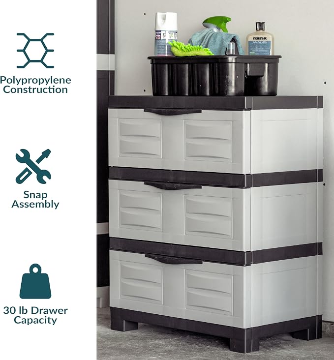 Sunnydaze 3-Tier Storage Cabinet - Image 5