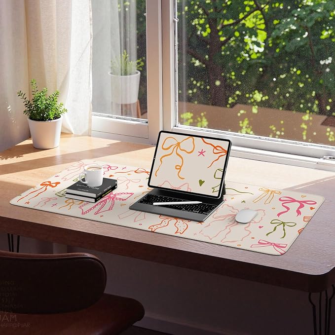 iCasso Desk Mat for Keyboard and Mouse, Large Mouse Pad for Desk, Desk Matt for - Image 7