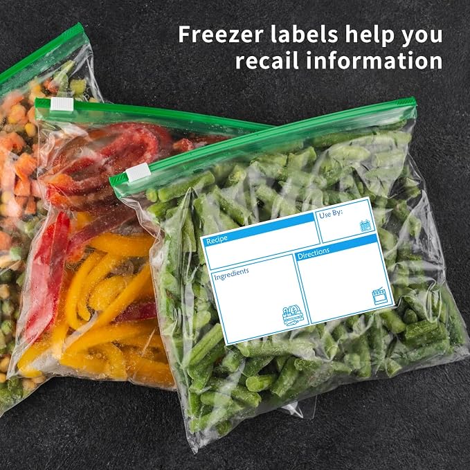 100pcs Labels for Freezer Bags Freezer Meal Labels - Image 9