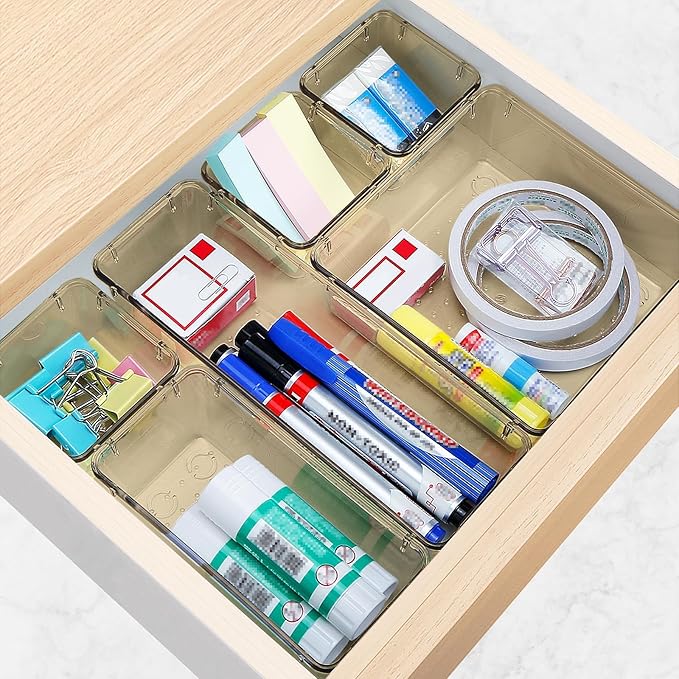 10 PCS Drawer Organizer Set, 5 Varied Size Bathroom and kitchen Drawer cabinet - Image 6
