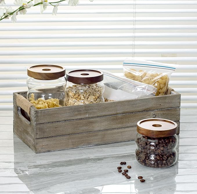 TIMRIS Rustic Wooden Toilet Paper Holder, Farmhouse Bathroom Decor, Toilet Tank - Image 3