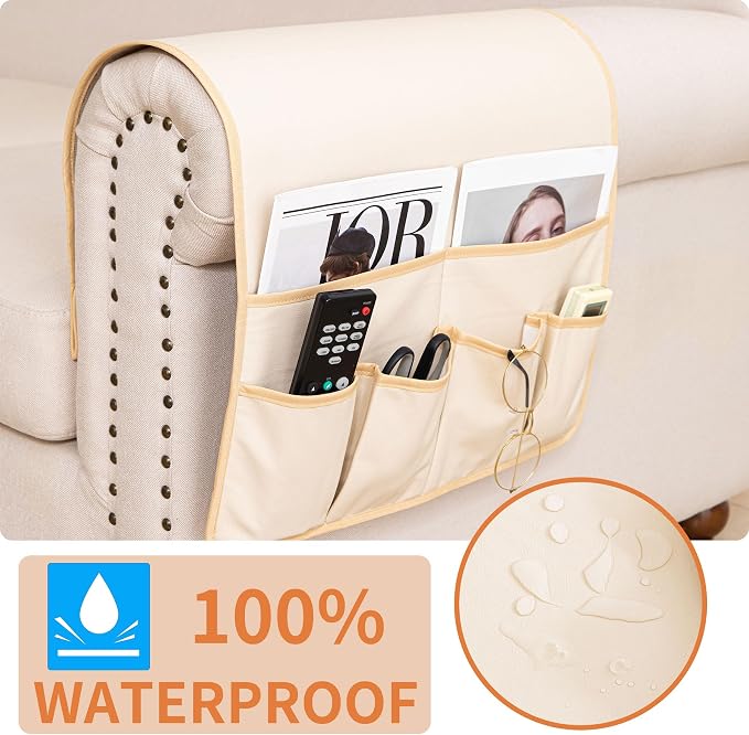 HAOMAIJIA Anti Slip Sofa Armrest Organizer Arm Chair Bedside Caddy Storage - Image 4