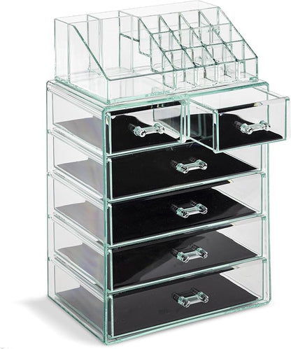 Sorbus Clear Cosmetic Makeup Organizer - Image 8