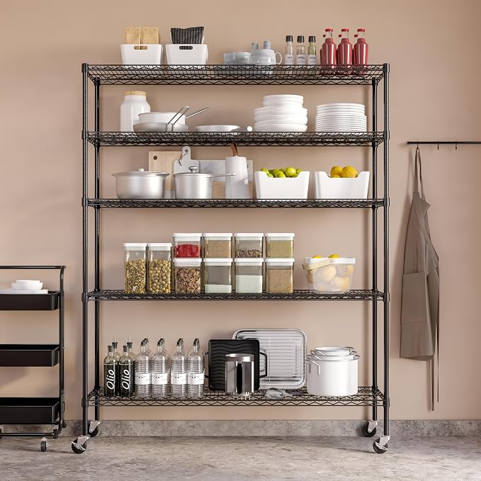 Seville Classics UltraDurable Heavy Duty NSF Solid Steel Wire Rack Storage Unit - Image 9