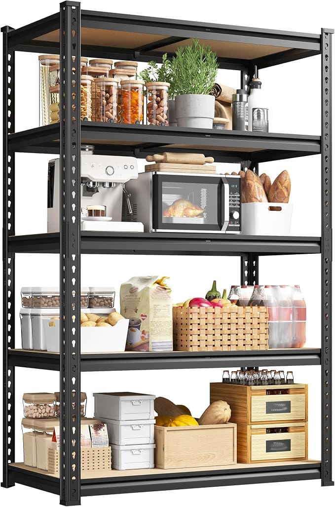 DurayLoly Shelving Unit, 15.75" D×31.55" W×63.05" H Shelves by Durayloly