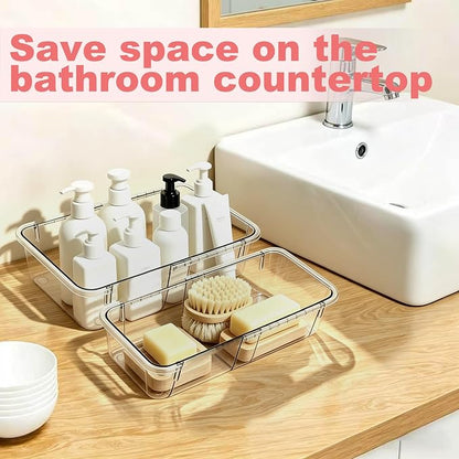 16 Pcs Extendable Clear Drawer Organizer, 3-Size Adjustable Boxes | 3-mm Extra - Image 5