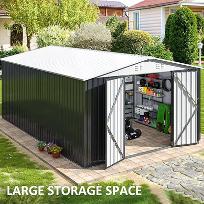 Polar Aurora 10x14 Outdoor Storage Shed, Garden Shed - Image 8