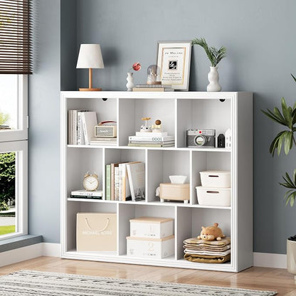 Book Shelf with 10-Cube, 43” Wide Bookshelf with Anti-Tip Device, 38” Tall Open - Image 5