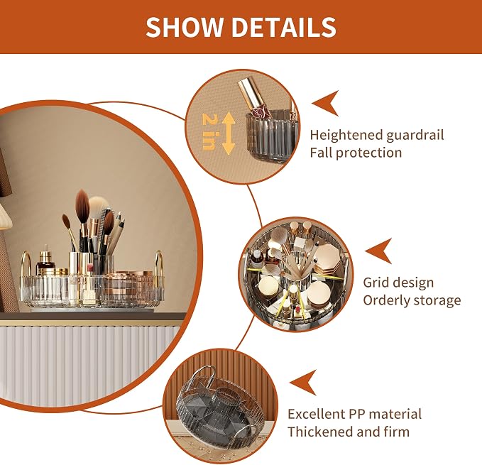 YCIA&DONE Rotating Makeup Organizer - Image 3