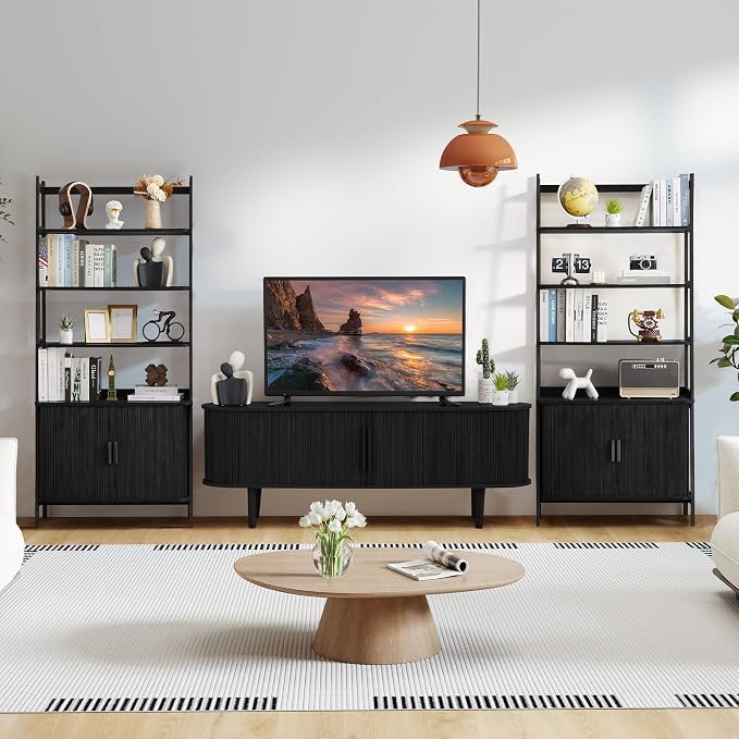 4-Tier Bookshelf, Tall Bookcase - Image 7
