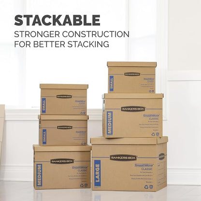 Bankers Box 30-Pack Classic Moving Box Kit, 20 Small/5 Medium/5 Large | Take - Image 8